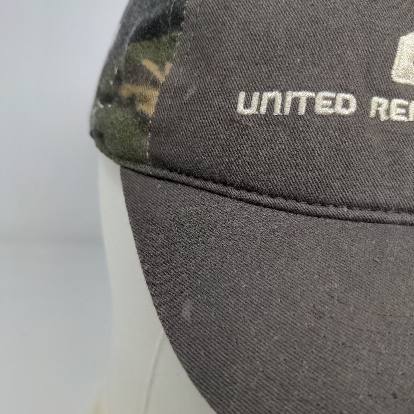 United Refrigeration Men's Strapback Hat Camo Adjustable Embroidered Logo