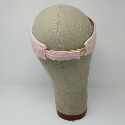 American Needle Strapback Sun Visor Hat Embroidered C Logo Pink