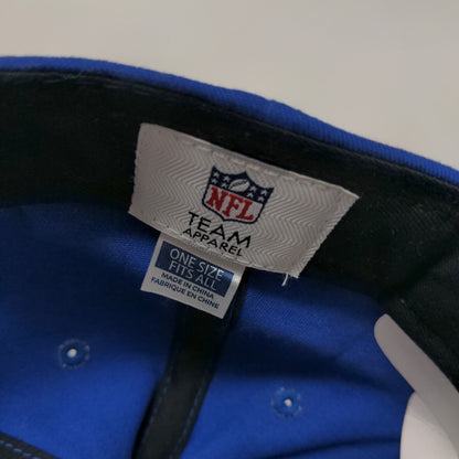 NFL Team Apparel Men's Strapback Hat Blue Size OSFA Embroidered New York Giants