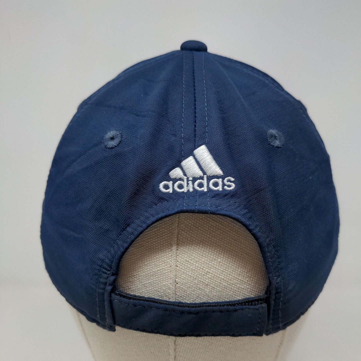 Adidas Men's Strapback Hat Blue OSFA Embroidered Logo 100% Polyester