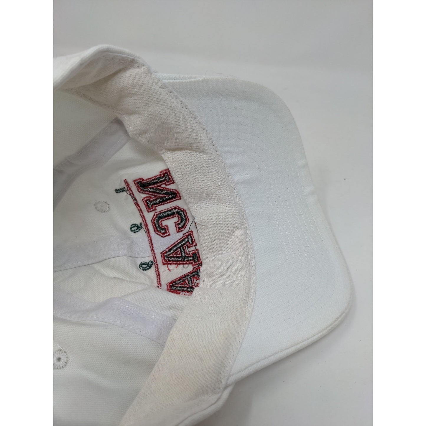Vintage Mountain Dew NCAA Final Four 1998 Hat Embroidered Logo Slideback White