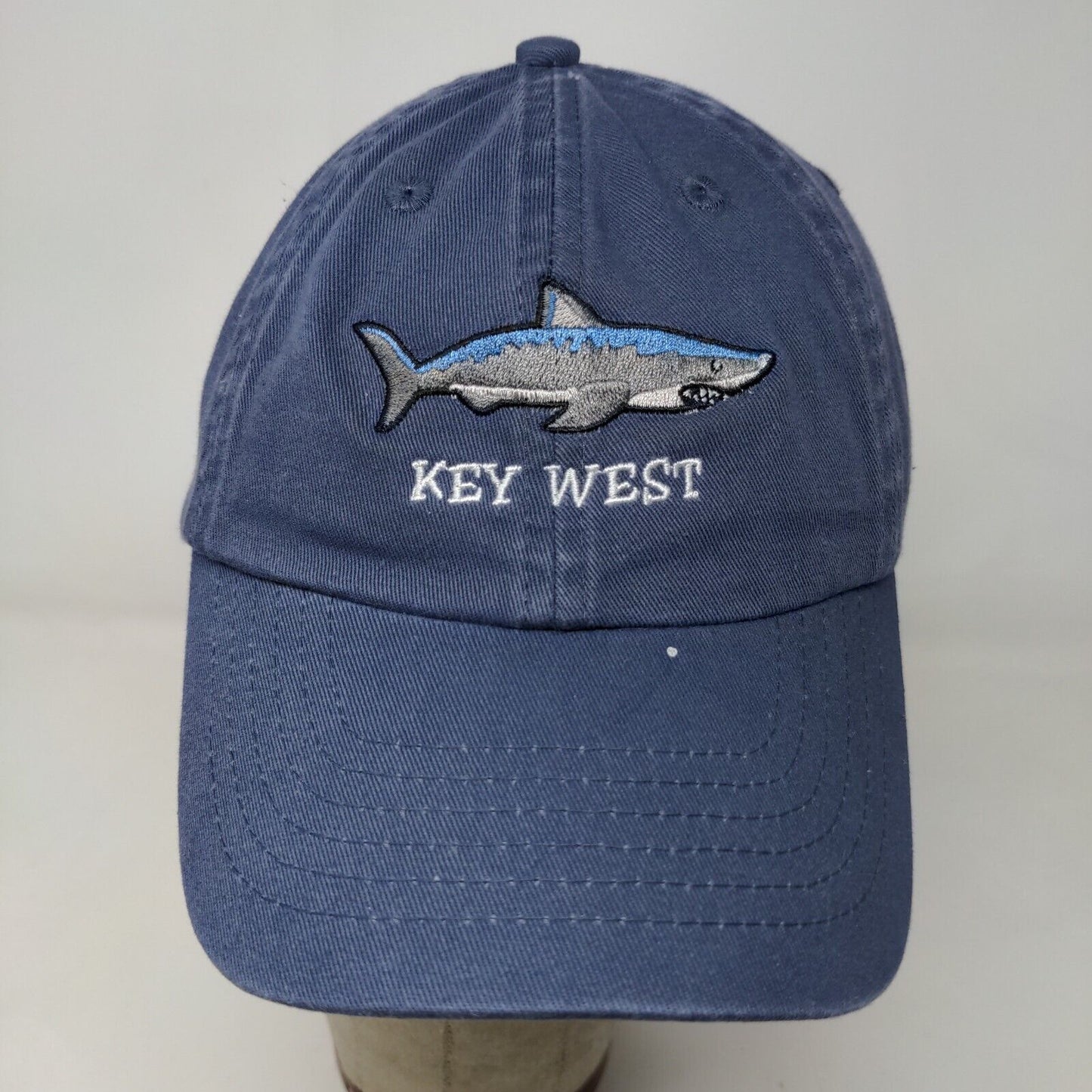 Royal Resortwear Men's Strapback Hat Blue Key West Embroidered Logo