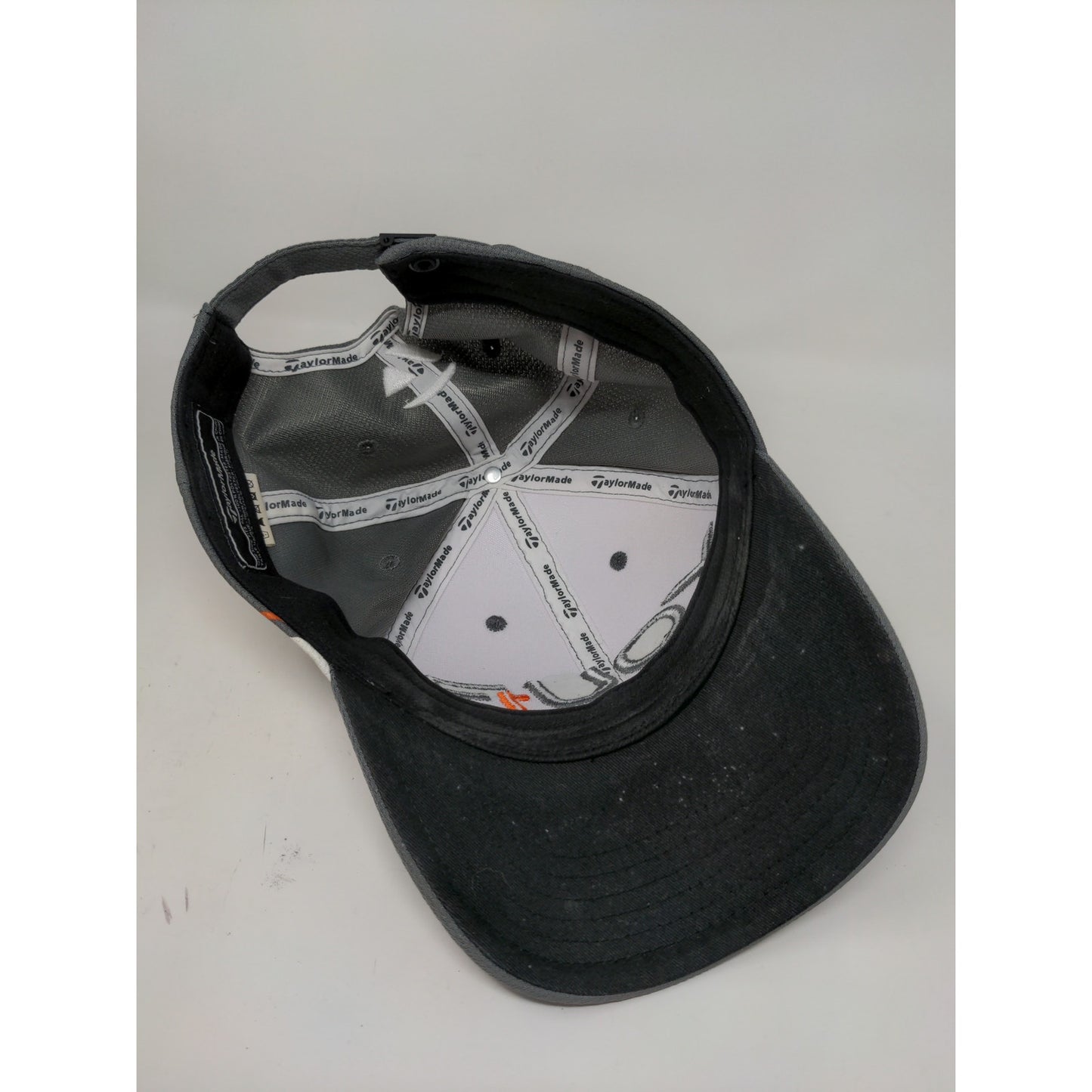 Taylormade Your1 1R OSFA Slideback Golf Hat White & Gray Slideback