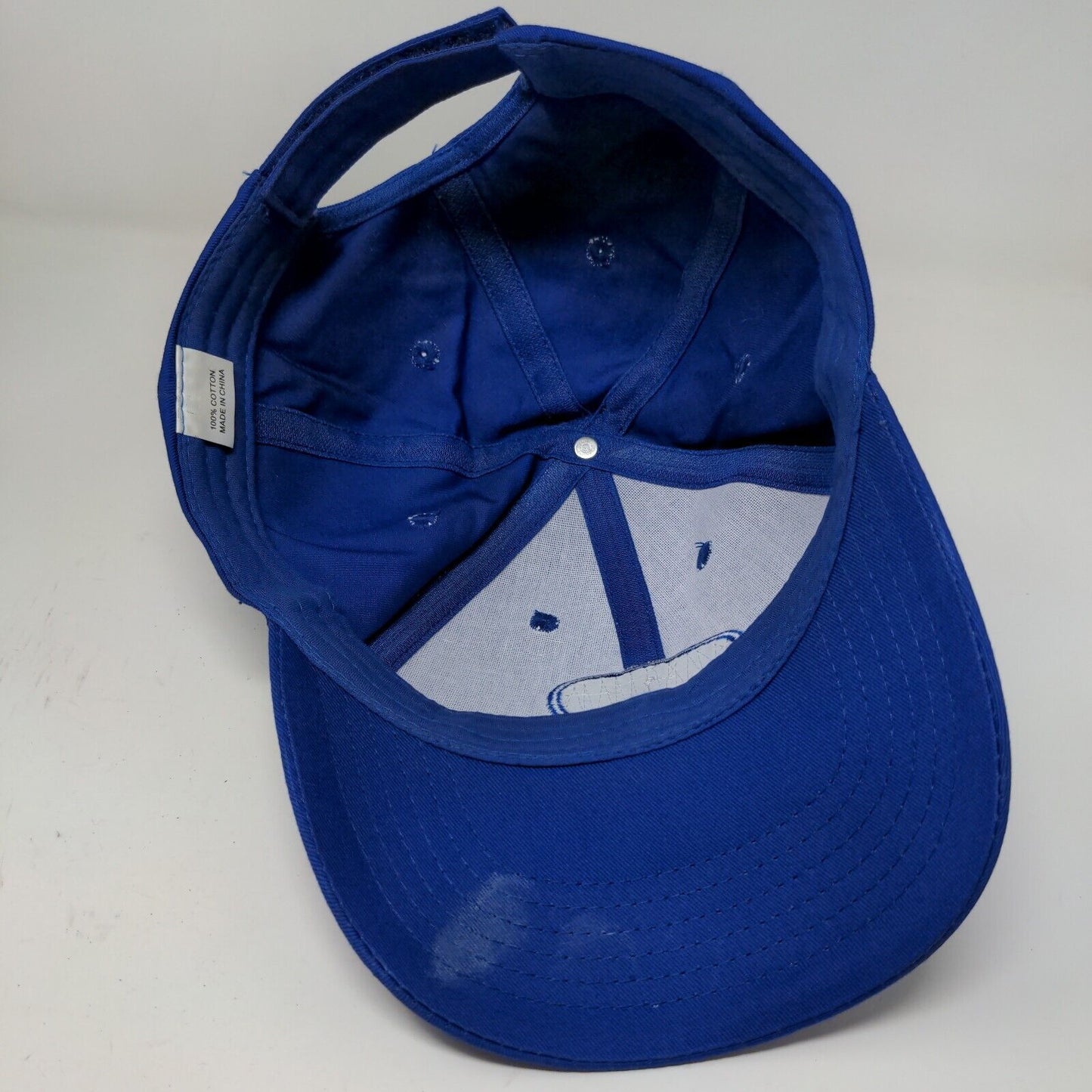 Bud Light Mens Strapback Hat Blue Adjustable Embroidered Logo 100% Cotton