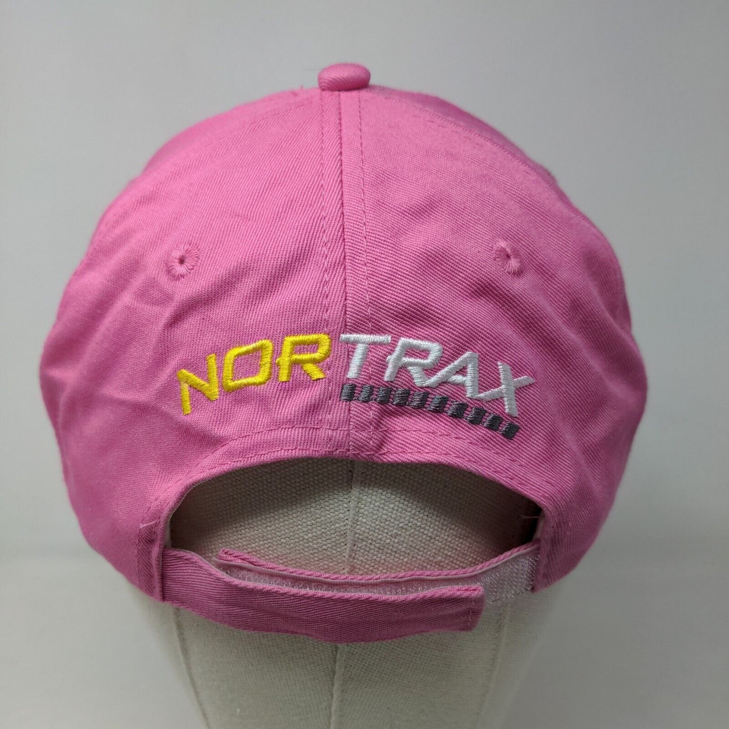 John Deere Women's Strapback Hat Pink Size OSFA Embroidered NorTrax Logo