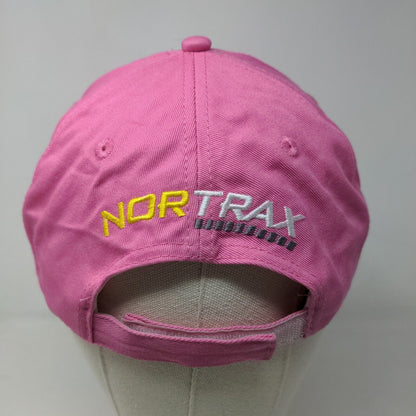 John Deere Women's Strapback Hat Pink Size OSFA Embroidered NorTrax Logo