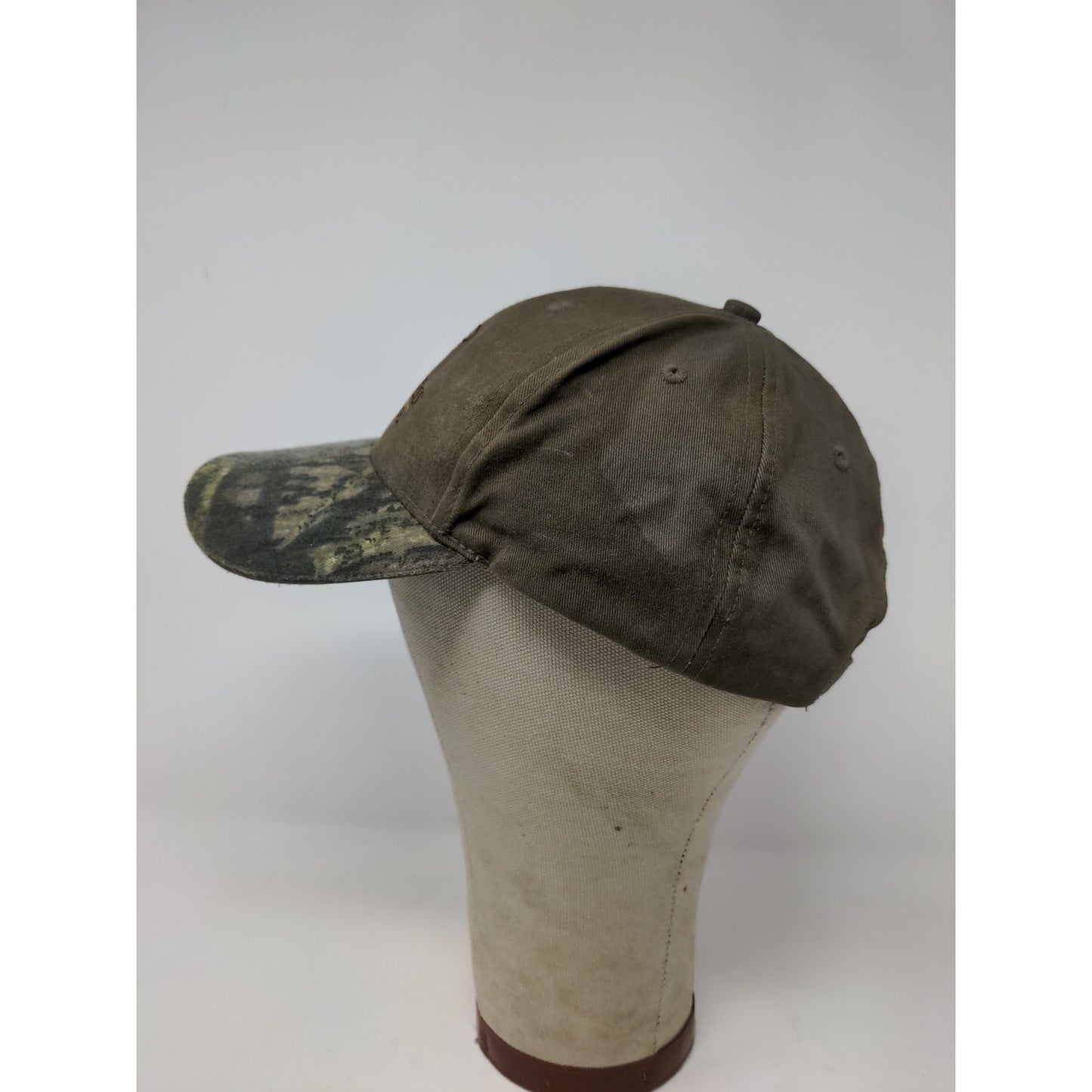 US Smokeless Tobacco Co Mossy Oak Camo Strapback Hat  Brown SEE DESC