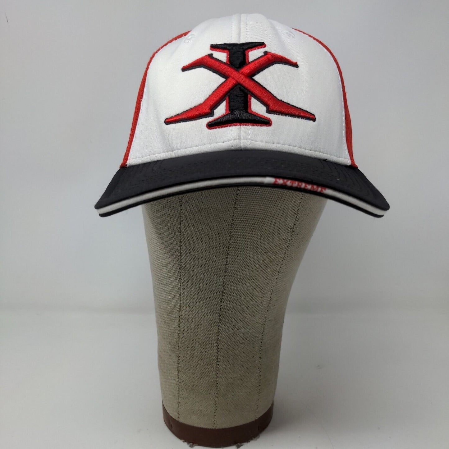 XG Extreme Mens Fitted Hat White Black Size M Embroidered Logo