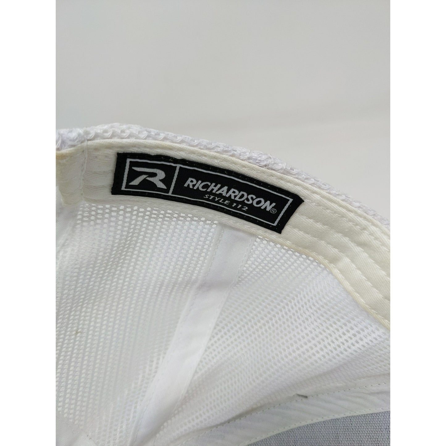 Richardson Mesh Back Snapback Hat Embroidered Rover Logo Gray White Dual 42"