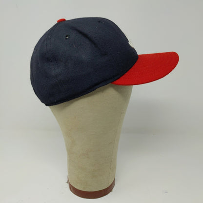 Vintage New Era 59Fifty MLB Atlanta Braves Fitted Hat Size 7 Embroidered Logo