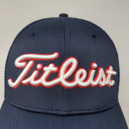 Titleist Golf Mens Slideback Mesh Back Hat Blue Embroidered Logo
