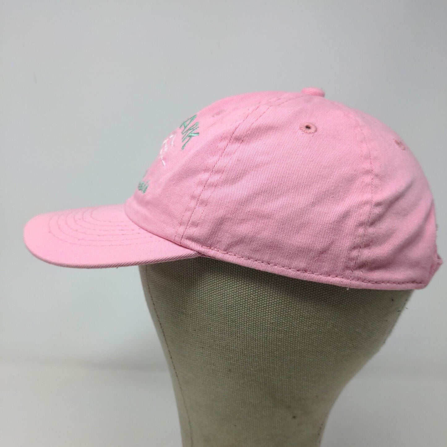 Estes Park Hat Colorado Men's Slideback Hat Pink OSFM Embroidered Logo