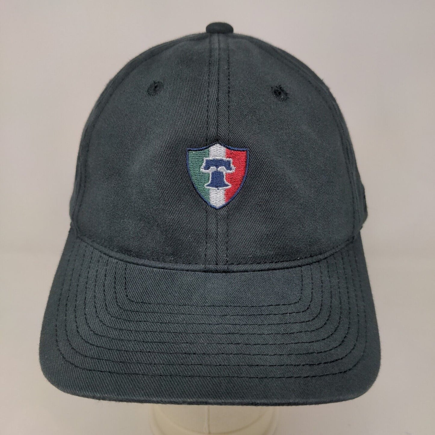 Yupoong FlexFit Men's Fitted Hat Black Size L-XL Embroidered Bell Logo