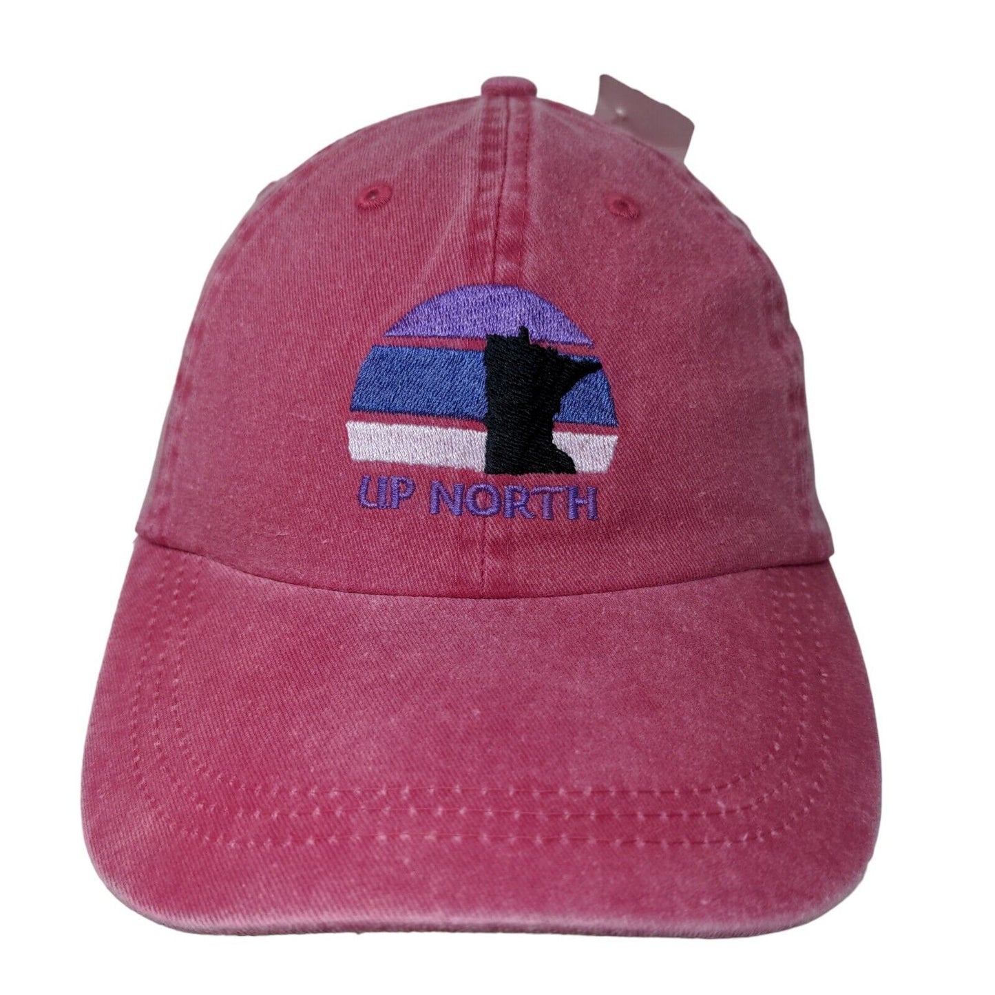 Minnesota Women's Slideback Hat Pink Size OSFA Embroidered Up North Logo Cotton