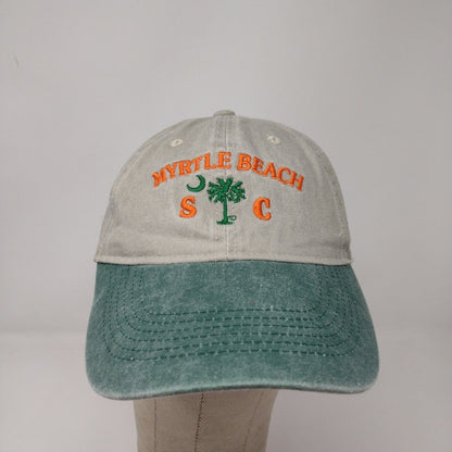 Shade Shack Men's Strapback Hat Gray Green Myrtle Beach South Carolina