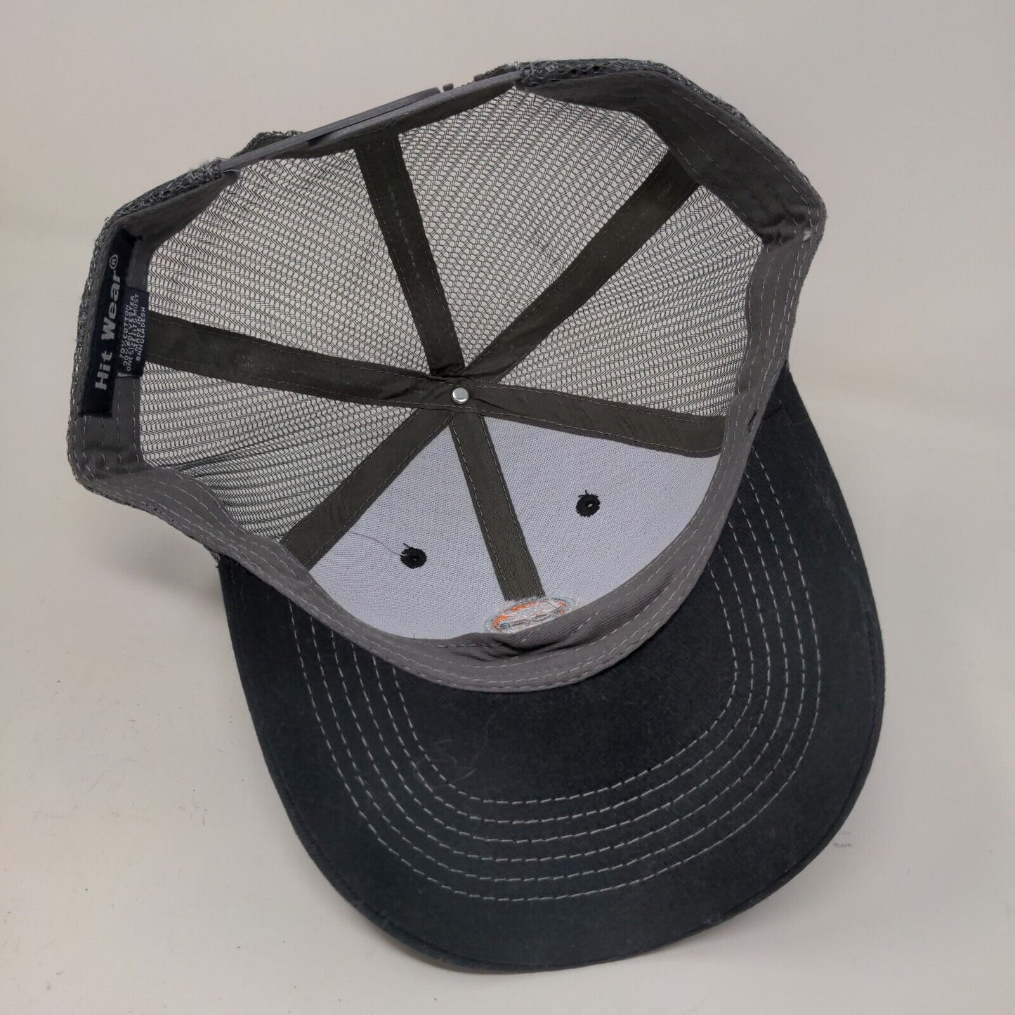 Hit Wear Men's Snapback Mesh Back Hat Black Size OSFM Embroidered Buccaneer Rope