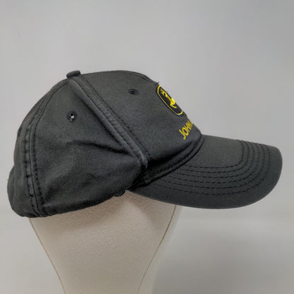 John Deere Men's Snapback Hat Black OSFA Embroidered Logo 100% Cotton