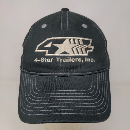 Headliner Men's Slideback Hat Black Adjustable Embroidered 4 Star Trailers Logo