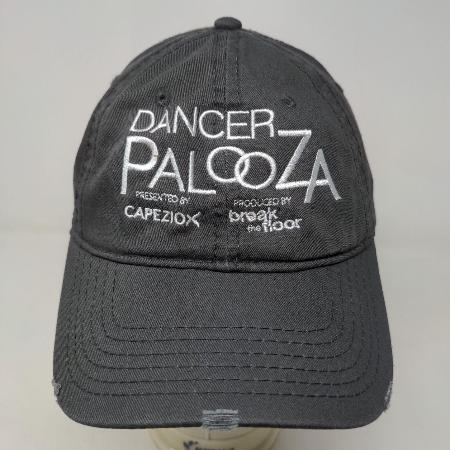 Unbranded Dancer Palooza Men's Strapback Hat Gray OSFM Embroidered Logo