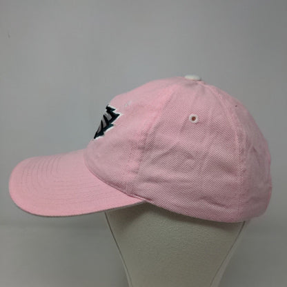 Unbranded Women's Strapback Hat Pink Adjustable Embroidered Eagle Logo