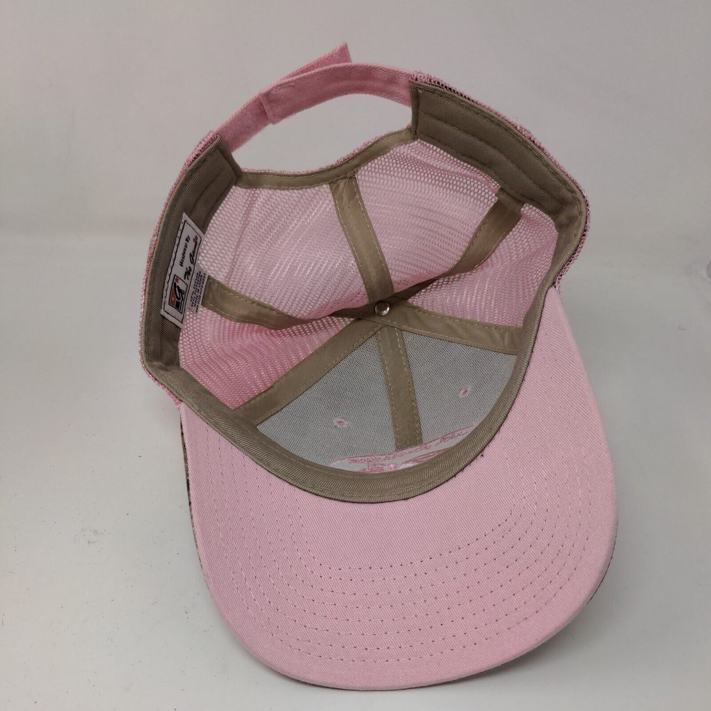 The Game Women's Duck Commander Pink Green Camo Hat Strapback Embroidered Logo