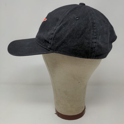 Red Wing Shoes Mens Strapback Hat Black Adjustable Embroidered Logo