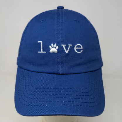 Open Road Women's Slideback Hat Blue OS Embroidered Love Dogs Logo