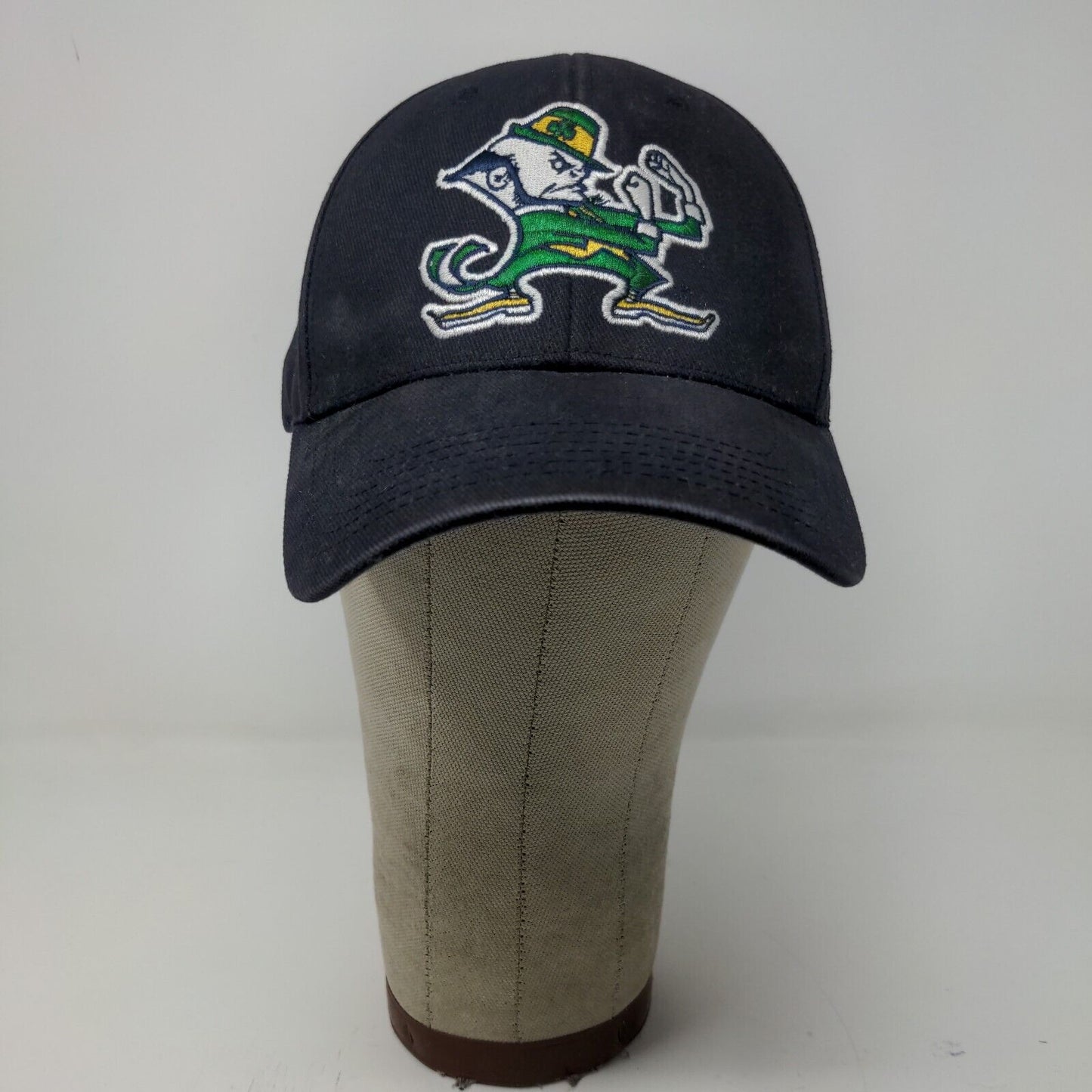 Captivating Headwear Notre Dame Fighting Irish Strapback Hat Blue Embroidered