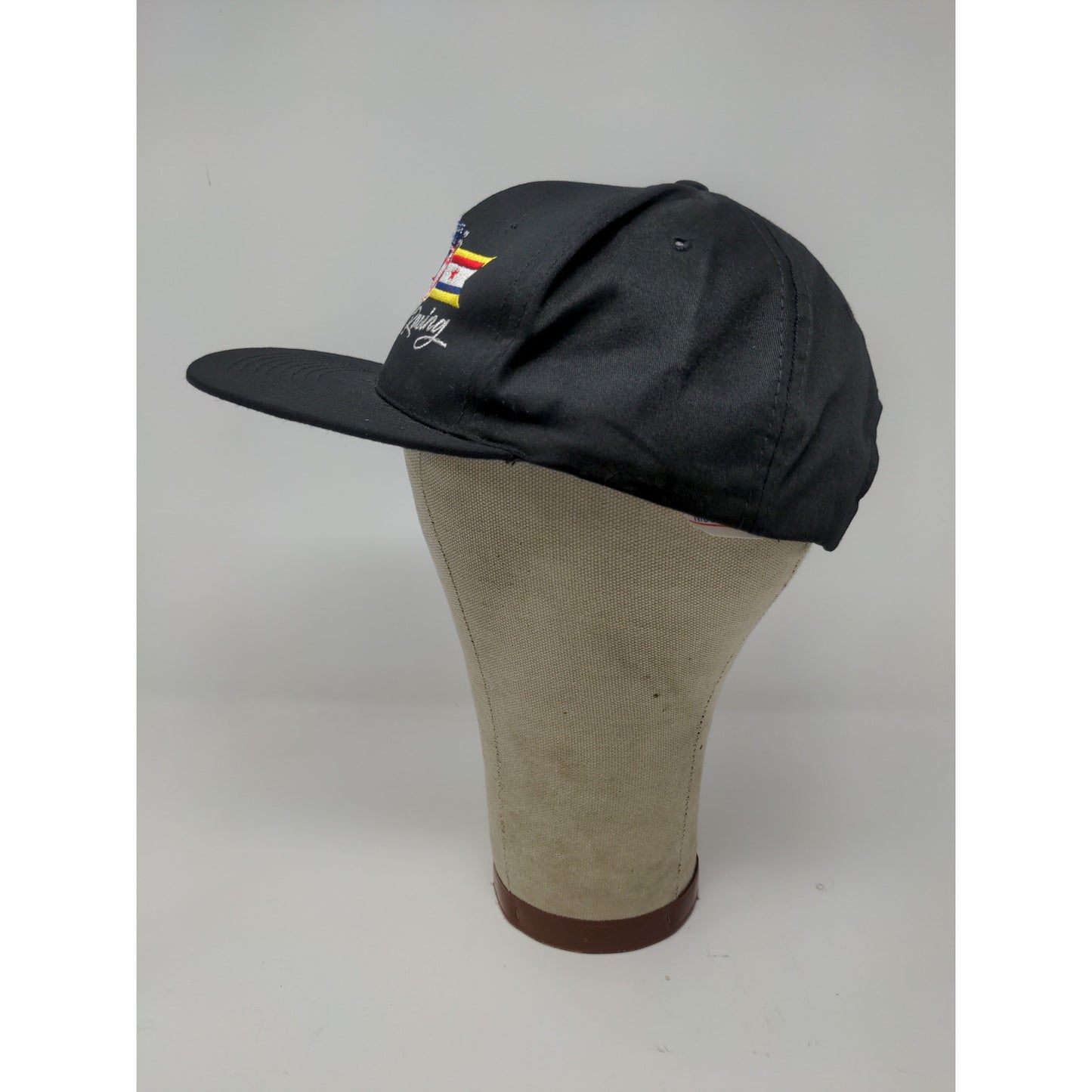JB Justice Bros Racing Snapback Adjustable Hat Embroidered Logo Black