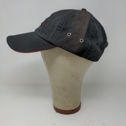 RCA Embroidered Strapback Hat Cap Black Red Accents 100% Cotton