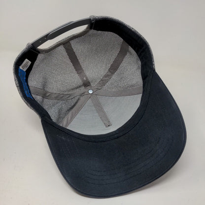 Costa Del Mar Men's Snapback Hat Gray Black 3D Flag Stripe Logo
