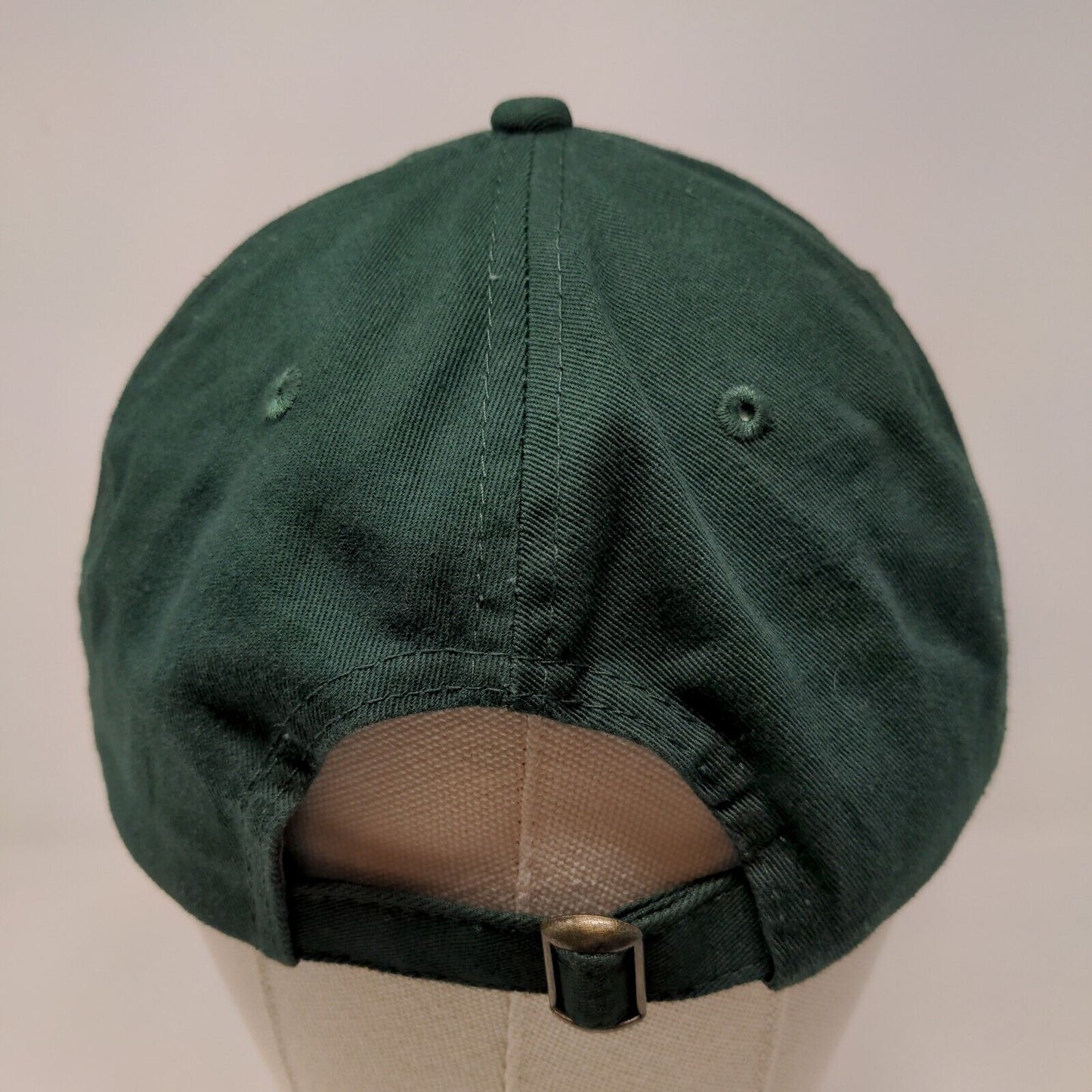 Unbranded Men's Slideback Hat Green Adjustable Embroidered Wonder Logo Cotton