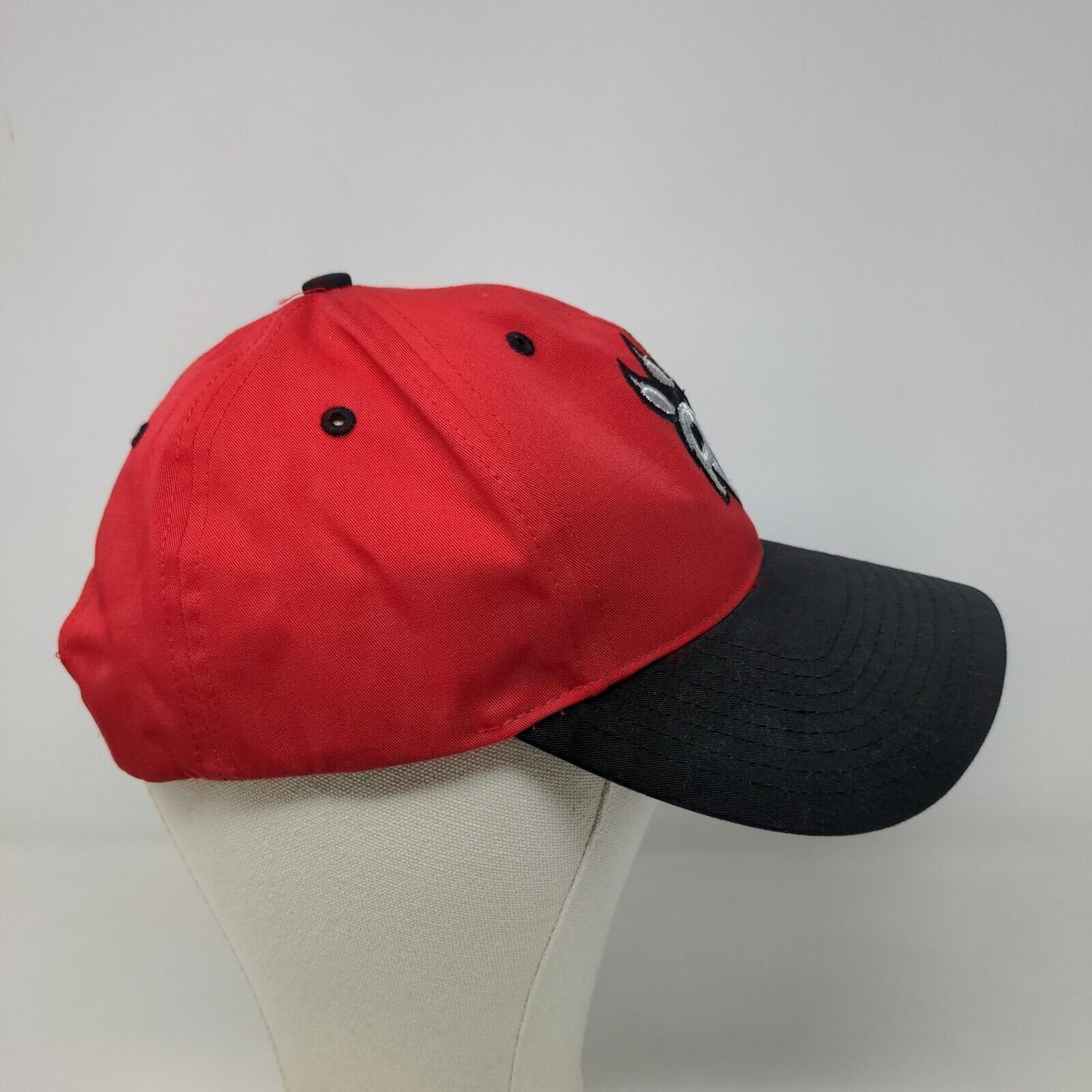 Twins Enterprise Boy's New Britain Rock Cats Snapback Hat Red Black Embroidered