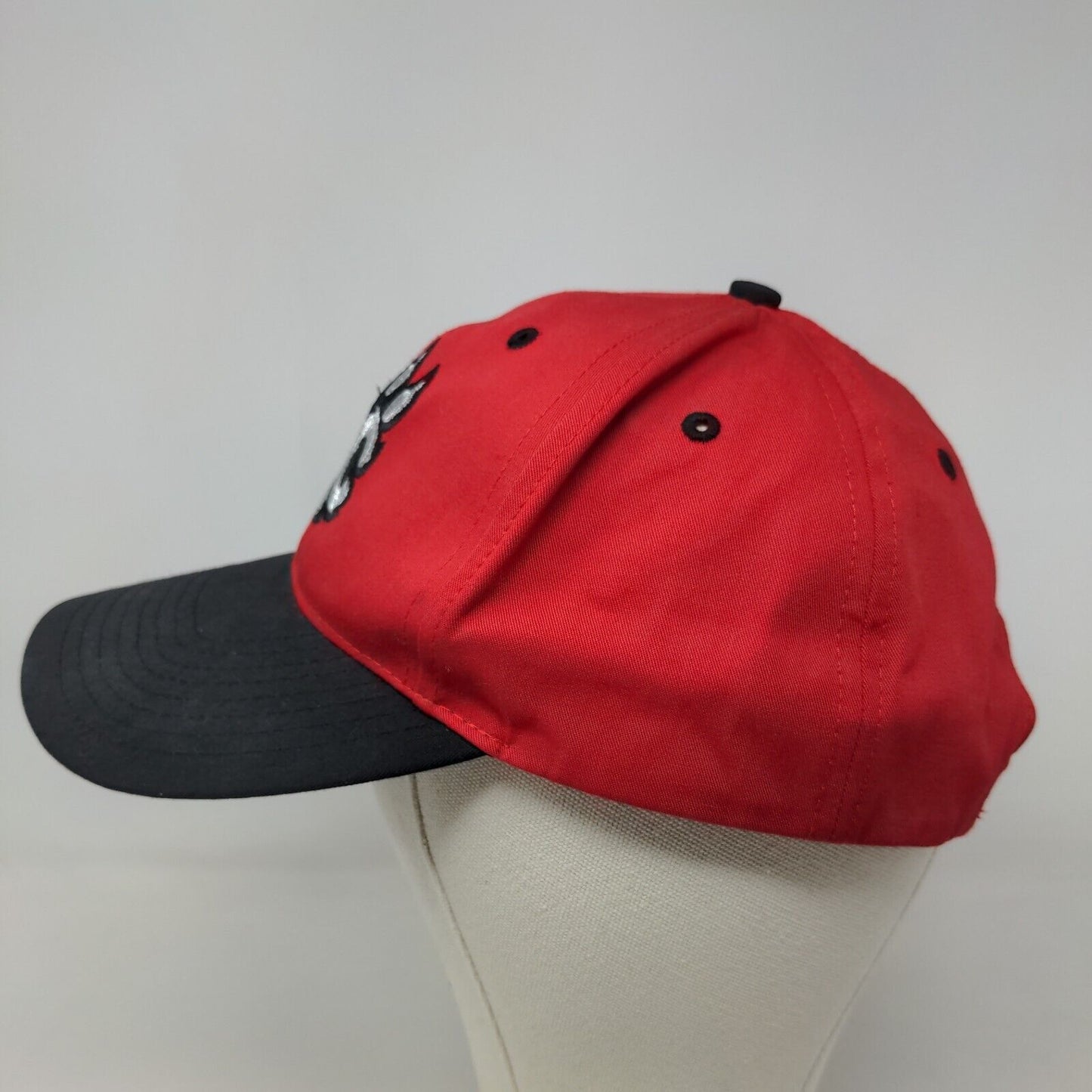 Twins Enterprise Boy's New Britain Rock Cats Snapback Hat Red Black Embroidered