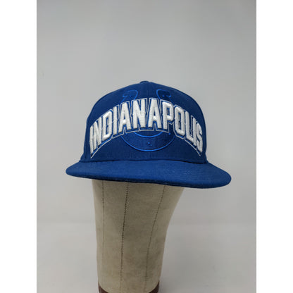 NFL Indianapolis Colts New Era 59Fifty Fitted Hat Size 7 1/8 Blue Embroidered