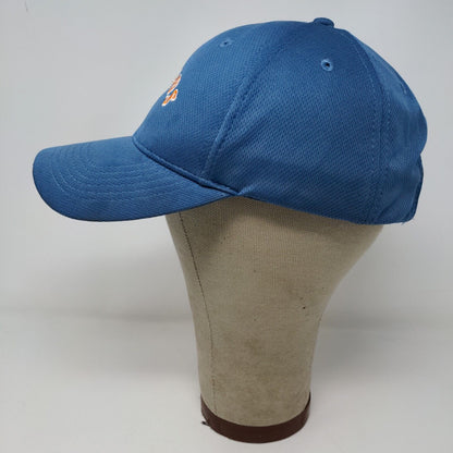 Sport-Tek Mens Brosius Strapback Hat Blue Adjustable Embroidered Logo