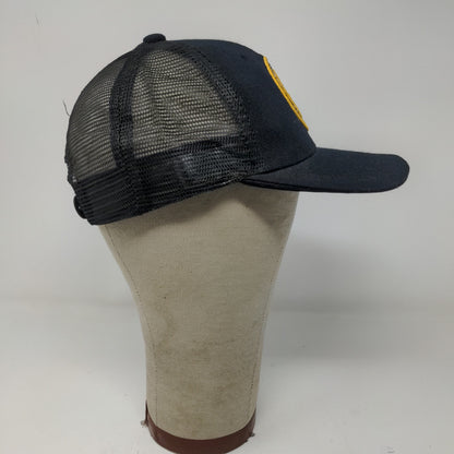 USMC United States Marine Corps Snapback Mesh Back Hat Blue Adjustable