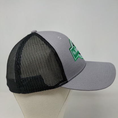 Vaughan Men's Fitted Hat Gray Size L/XL Embroidered Logo Cotton Blend