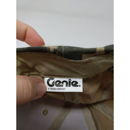 Genie Terex Brand Digital Camo Strapback Hat OSFA Green & Tan Embroidered