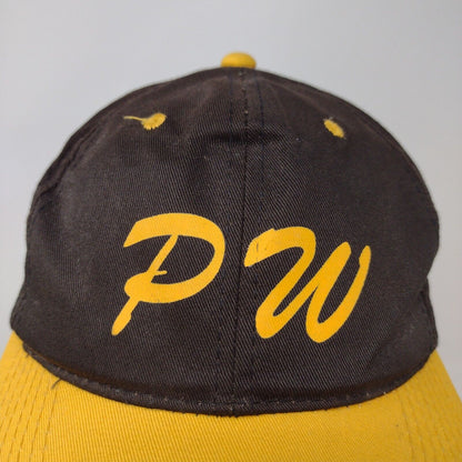 Outdoor Cap PW Black Yellow Snapback Hat Cap Adjustable OSFM Graphic Print