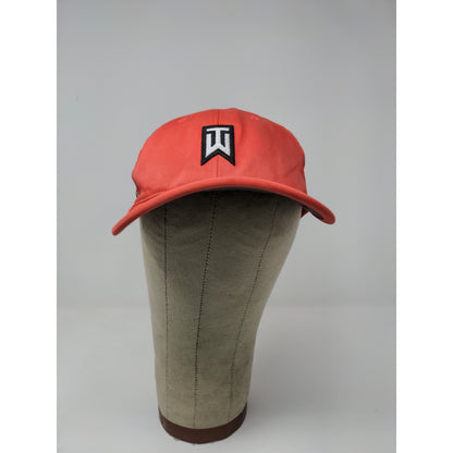 Nike Golf RZN Vapor Tiger Woods Strapback Hat Pink Red Embroidered