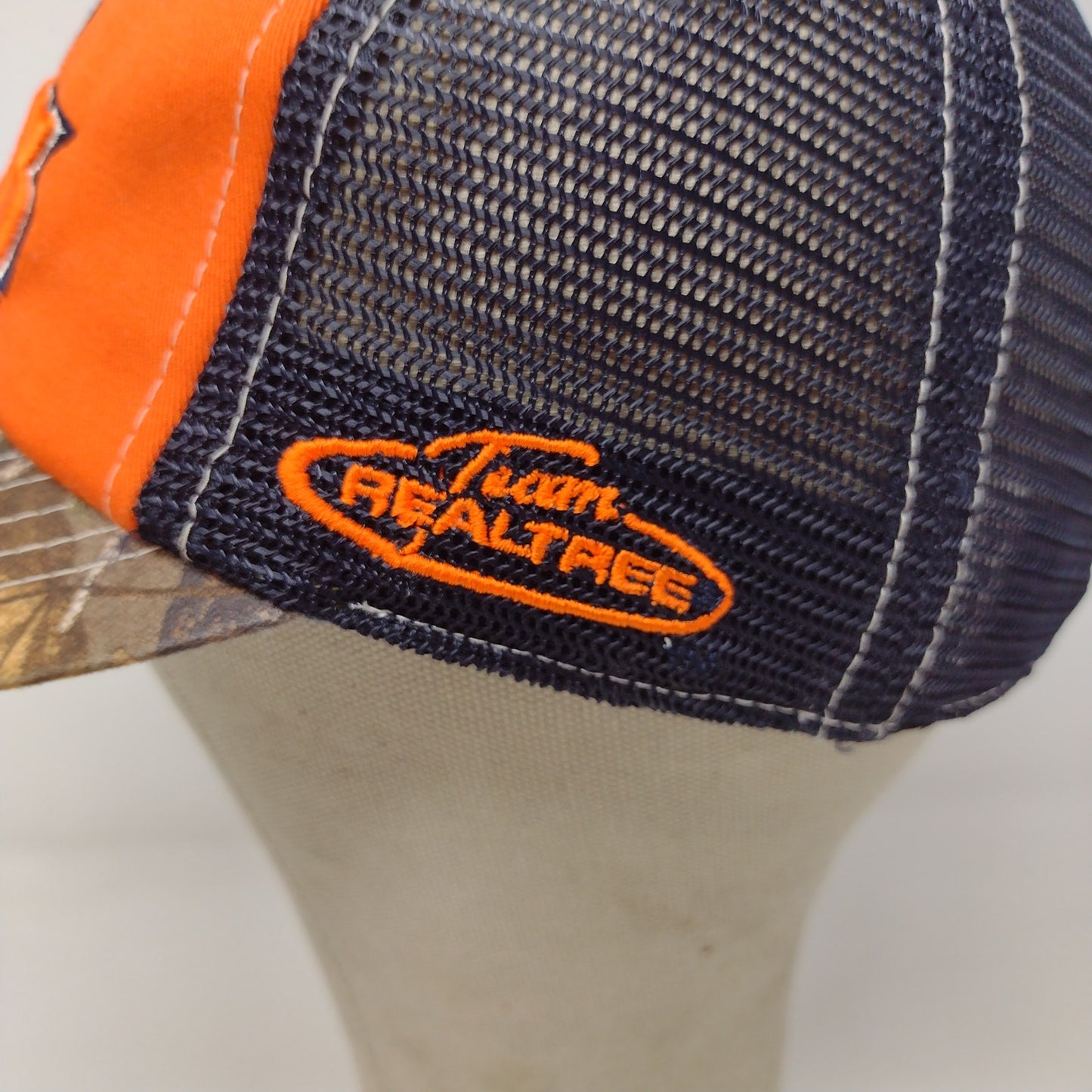 Team Realtree Orange &  Camo Meshback Snapback Hat The Buck Drops Here Hunting