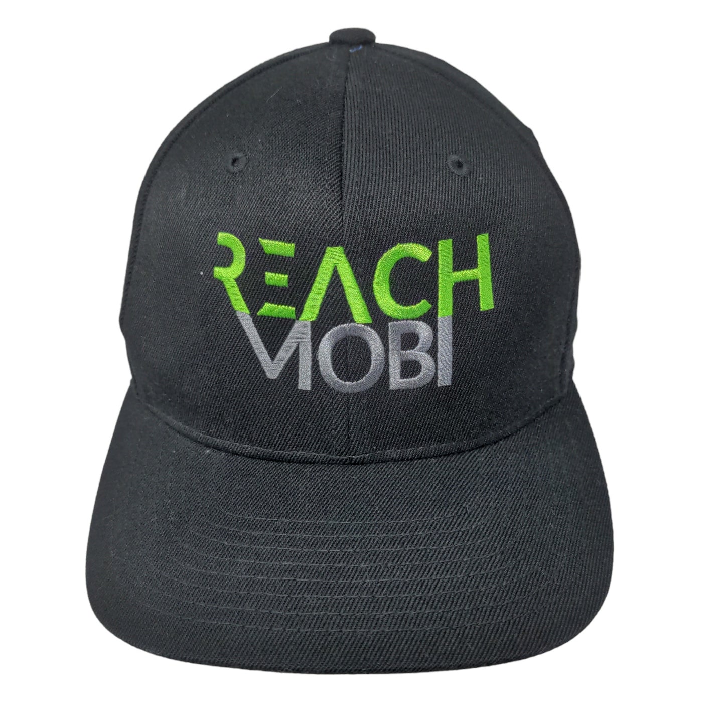 Flexfit Men's Reach Mobi Fitted Hat Black Size S-M Embroidered Logo