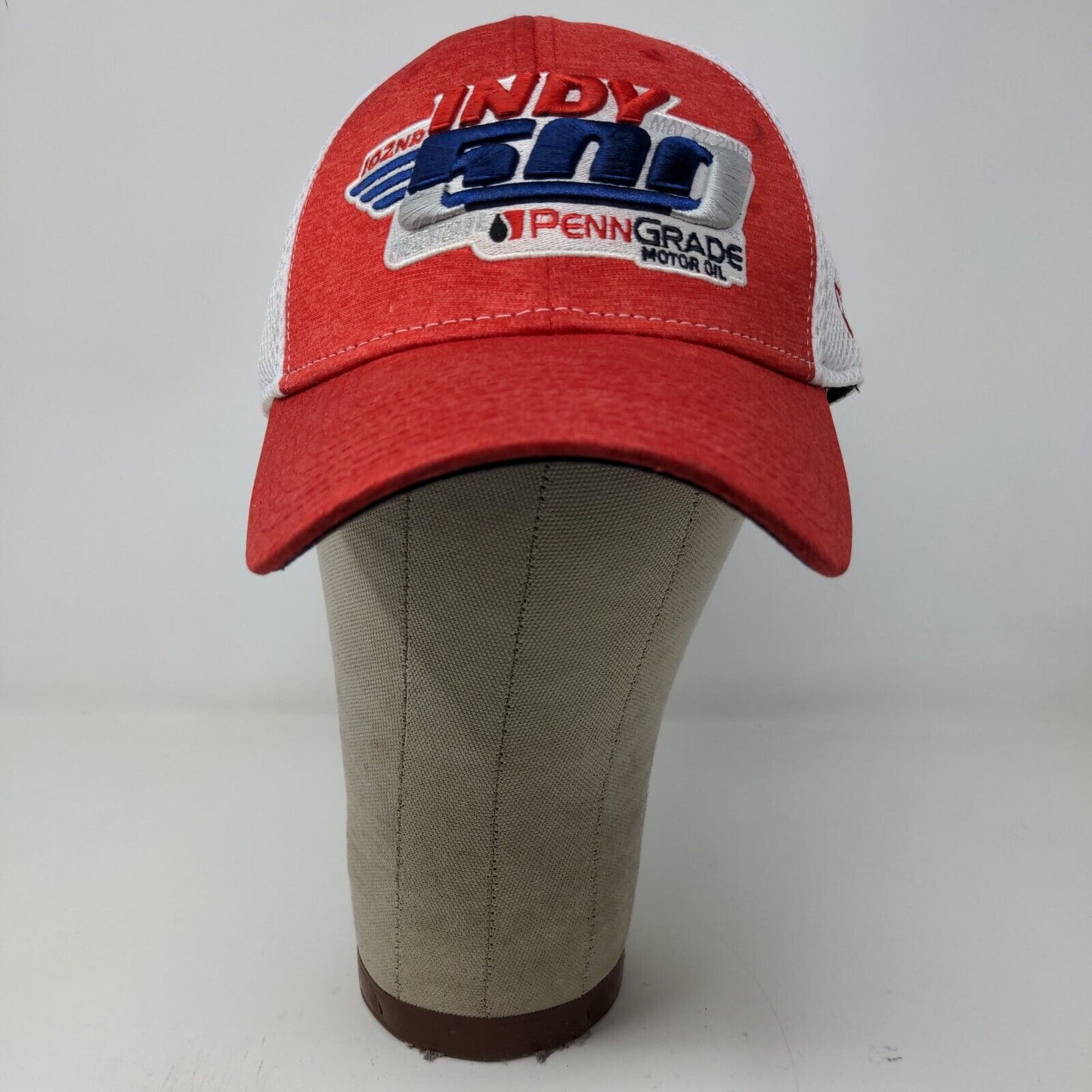 New Era Mens Indy 500 2016 Fitted Hat Red Size M/L Embroidered Logo