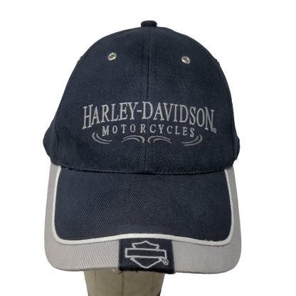 Harley Davidson Men's Fitted Hat Blue Size 59CM Embroidered Logo