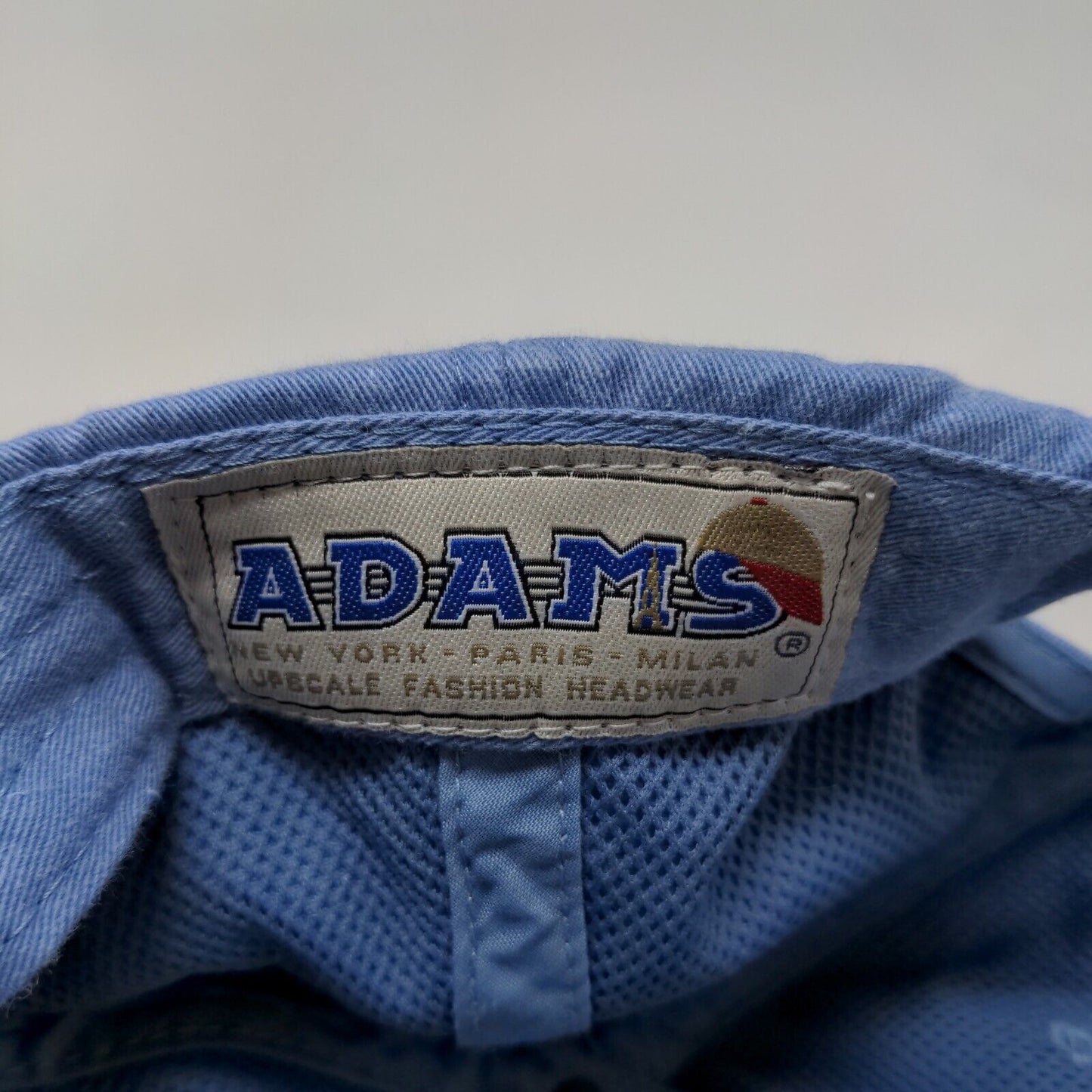 Adams Men's Slideback Hat Blue Embroidered Cotton Plant 100% Cotton