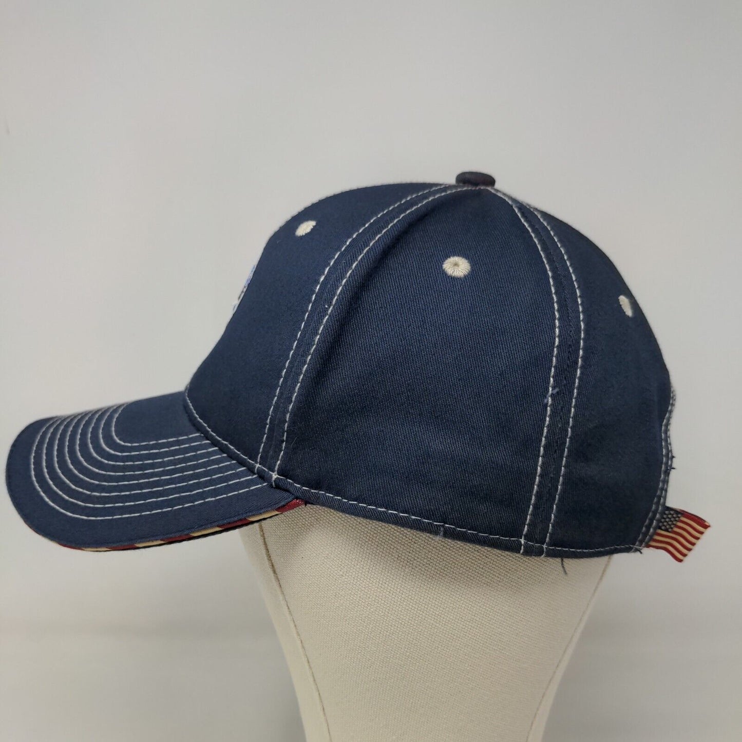 OC Sports Men's Strapback Hat Blue Size Adult Embroidered Logo