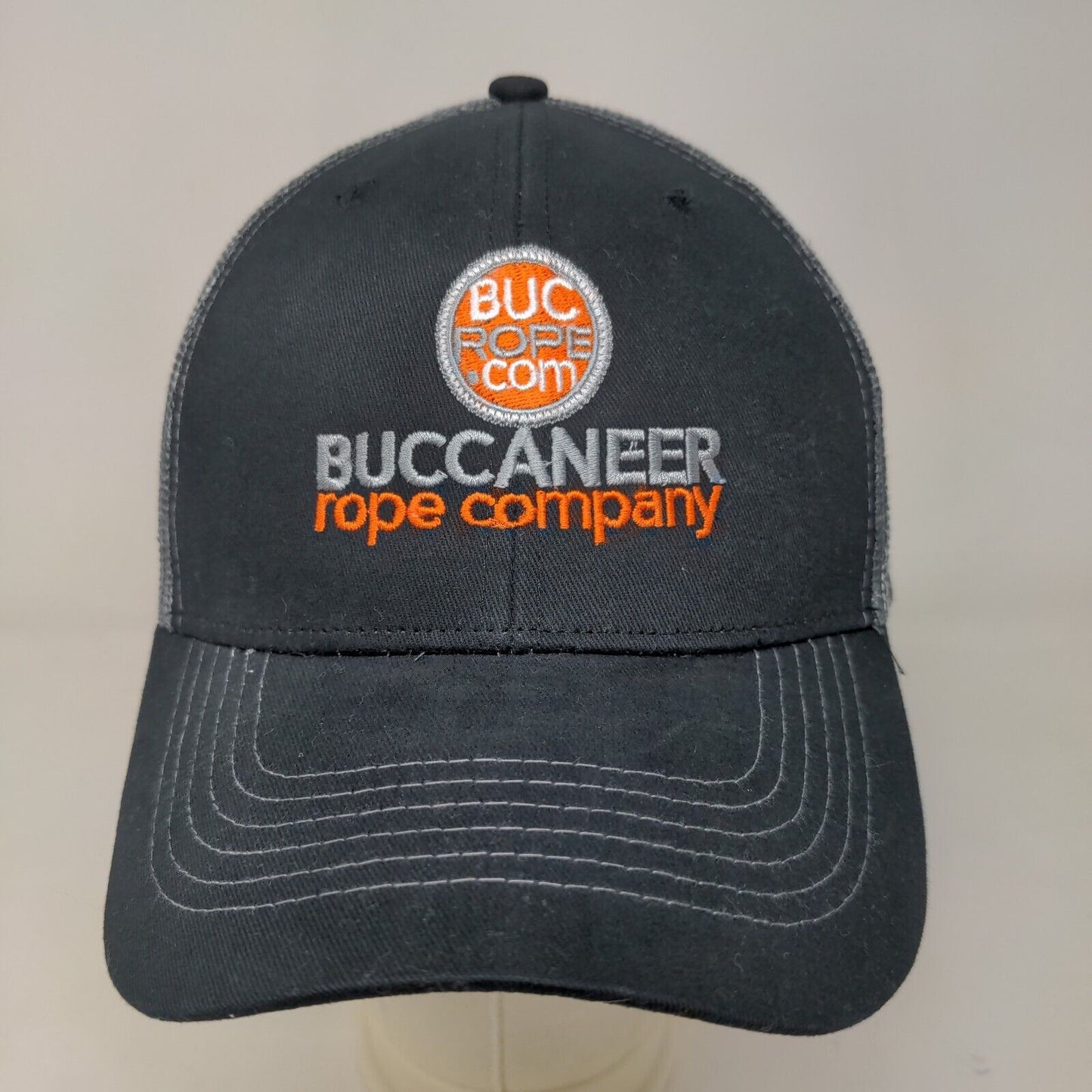Hit Wear Buccaneer Rop Men's Snapback Mesh Back Hat Black Size OSFM Embroidered