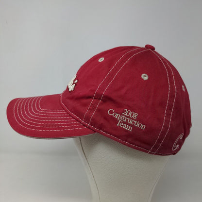 Cabela's Men's Slideback Hat Red OSFM Adjustable Embroidered Logo Spell Out