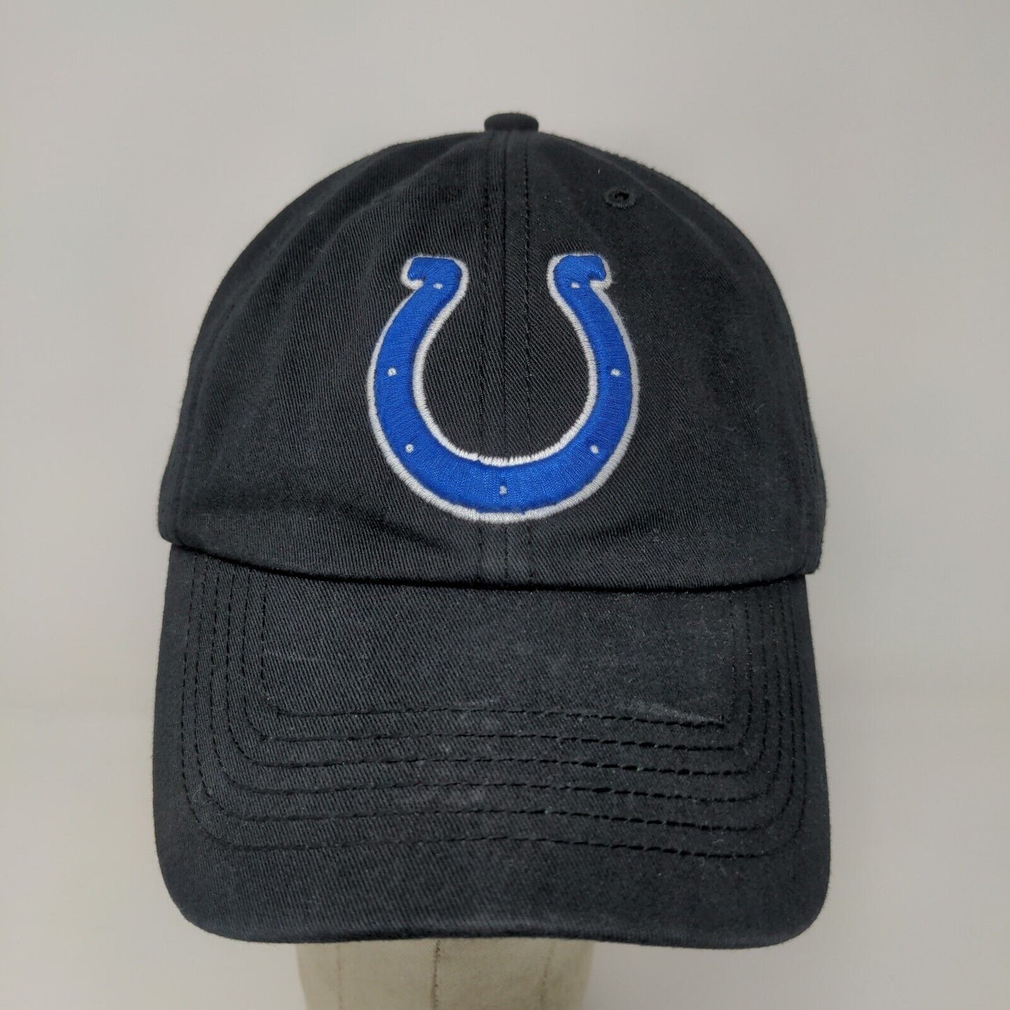 '47 Brand Fitted Hat Black Size L Indianapolis Colts Cap Embroidered Logo